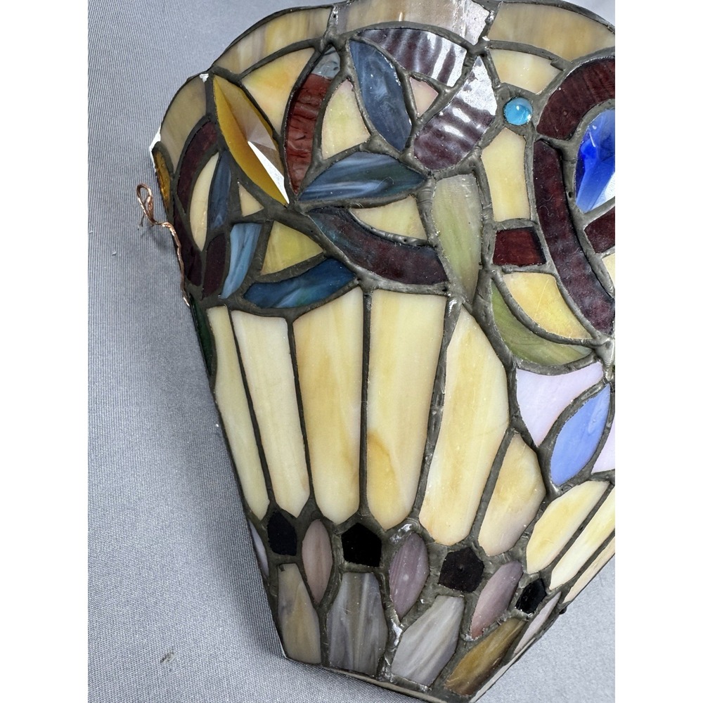 Tiffany Style Mission‎ Design Stained Glass Indoor 1-Light Wall Sconce - Picture 3 of 7